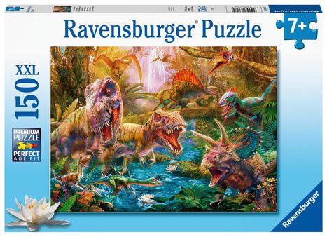 Ravensburger Kinderpuzzle - 13348 Versammlung der Dinosaurier- 150 Teile Puzzle für Kinder ab 7 Jahren, Diverse