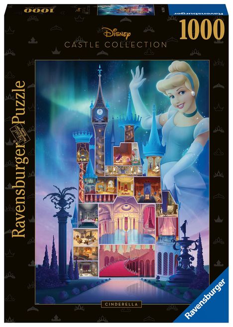 Ravensburger Puzzle 17331 - Cinderella - 1000 Teile Disney Castle Collection Puzzle für Erwachsene und Kinder ab 14 Jahren, Diverse
