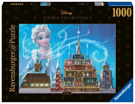 Ravensburger Puzzle 17333 - Elsa - 1000 Teile Disney Castle Collection Puzzle für Erwachsene und Kinder ab 14 Jahren, Diverse