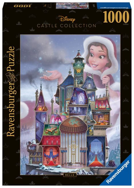 Ravensburger Puzzle 17334 - Belle - 1000 Teile Disney Castle Collection Puzzle für Erwachsene und Kinder ab 14 Jahren, Diverse