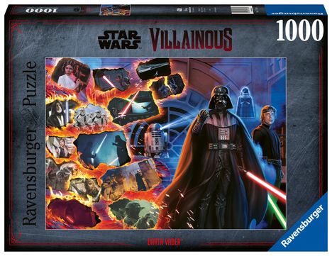 Ravensburger Puzzle 17339 - Darth Vader - 1000 Teile Star Wars Villainous Puzzle für Erwachsene und Kinder ab 14 Jahren, Diverse