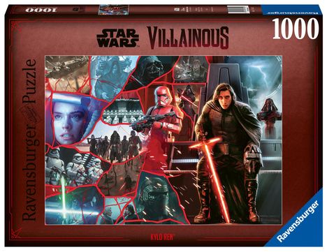 Ravensburger Puzzle 17340 - Kylo Ren - 1000 Teile Star Wars Villainous Puzzle für Erwachsene und Kinder ab 14 Jahren, Diverse