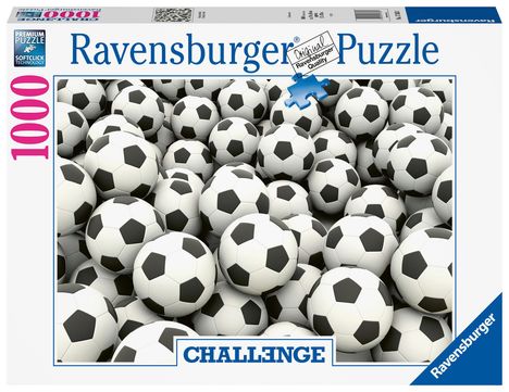 Ravensburger Challenge Puzzle 17363 - Fußball Challenge - 1000 Teile Puzzle 14 Jahren, Diverse