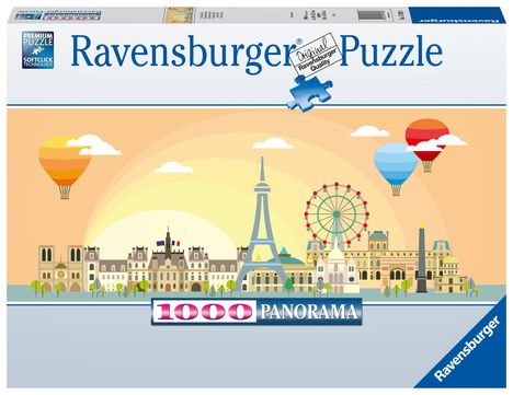 Ravensburger Puzzle 17393 Ein Tag in Paris - 1000 Teile Puzzle für Erwachsene und Kinder ab 14 Jahren, Diverse