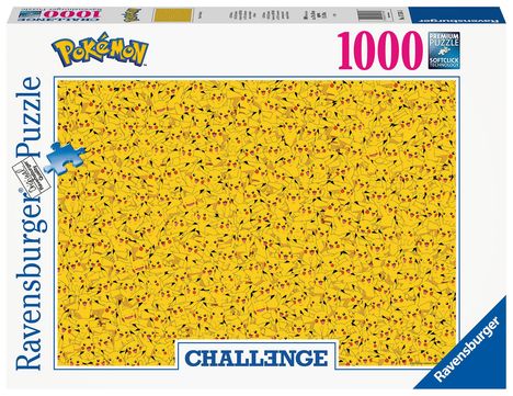 Ravensburger Puzzle 17576 - Pikachu Challenge - 1000 Teile Pokémon Puzzle für Erwachsene und Kinder ab 14 Jahren, Diverse