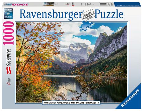 Ravensburger Puzzle 17592 - Vorderer Gosausee - 1000 Teile Puzzle für Erwachsene ab 14 Jahren, Diverse