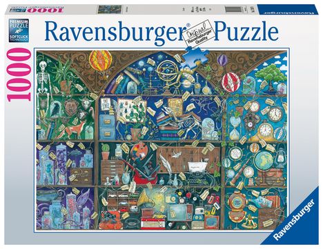 Ravensburger Puzzle 17597 - Das Kuriositätenkabinett - 1000 Teile Puzzle für Erwachsene ab 14 Jahren, Diverse