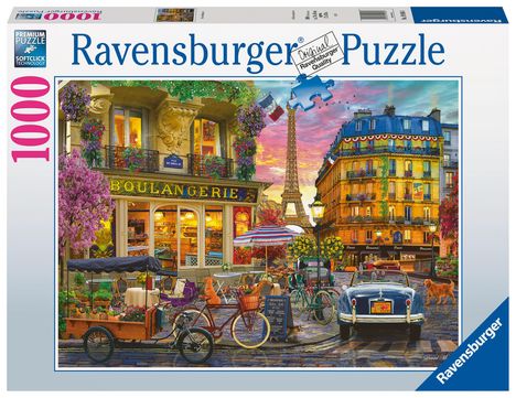 Ravensburger Puzzle 19946 - Paris im Morgenrot - 1000 Teile Puzzle für Erwachsene ab 14 Jahren, Diverse