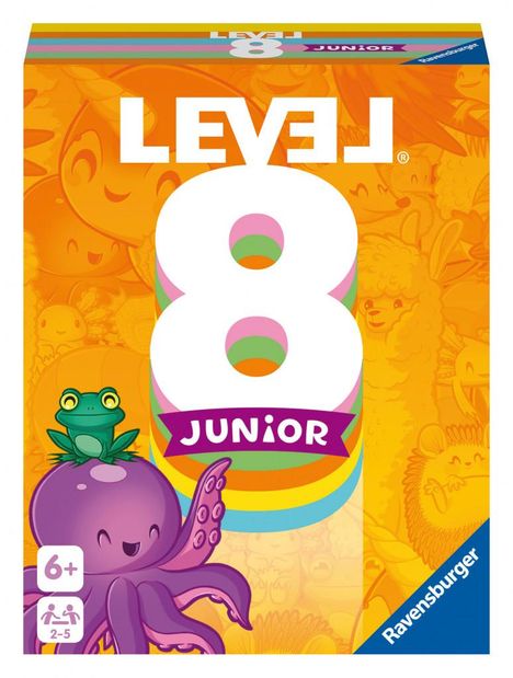 Susanne Armbruster: Ravensburger 20860 - Level 8 Junior, Die Junior Variante des beliebten Kartenspiels für 2-5 Spieler ab 6 Jahren / Kinderspiel / Familienspiel / Reisespiel / Perfekt als Geschenk, Spiele