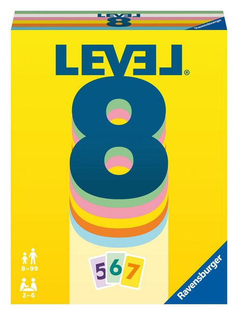 Ravensburger 20865 - Level 8, Das beliebte Kartenspiel für 2-6 Spieler ab 8 Jahren / Familienspiel / Reisespiel / Perfekt als Geschenk, Spiele