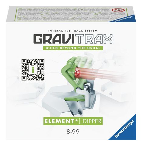 Ravensburger GraviTrax Element Dipper - Zubehör für das GraviTrax Kugelbahnsystem. Kombinierbar mit allen GraviTrax Produktlinien, Starter-Sets, Extensions &amp; Elements, Konstruktionsspielzeug ab 8 J., Spiele