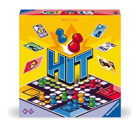 Ravensburger Familienspiel 22456 - HIT - Gesellschaftsspiel für Kinder und Erwachsene, für 2-4 Spielefans, Brettspiel ab 8 Jahren, Spiele