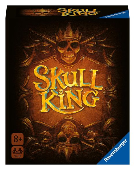 Brent Beck: Ravensburger Spiel 22578 - Skull King - Stichkartenspiel für 2-8 Spieler, Kartenspiel für Kinder und Erwachsene ab 8 Jahren, Spiele