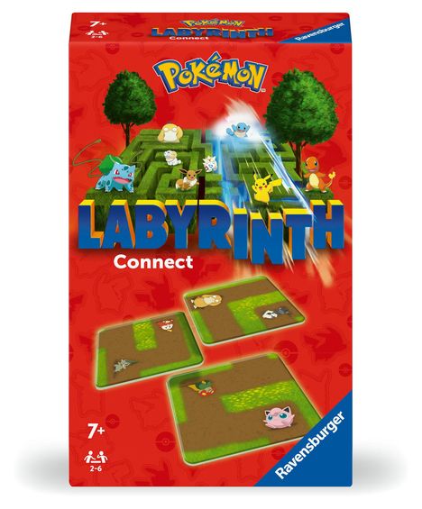 Max J. Kobbert: Ravensburger 22579 - Pokémon Labyrinth Connect - Mitbringspiel für 2-6 Spieler ab 7 Jahren mit den beliebten Pokémon Fantasiewesen, Spiele