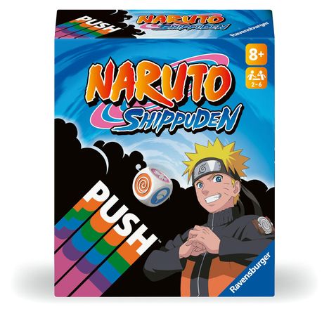 Prospero Hall: Ravensburger 22888 Naruto Shippuden PUSH - Unterhaltsames und risikoreiches Kartenspiel zur Animeserie Naruto Shippuden, Ablegespiel für 2-6 Spieler ab 8 Jahren, Spiele