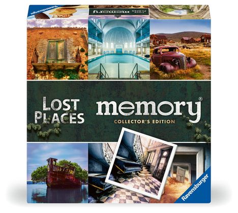 William H. Hurter: Ravensburger 23499 Collector's memory® Lost Places - Das weltbekannte Gedächtnisspiel, das 2 bis 8 Spieler ab 6 Jahren an einige der schönsten Lost Places dieser Welt führt, Spiele