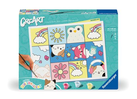 Ravensburger CreArt - Malen nach Zahlen 23727 - Squishmallows - ab 12 Jahren, Spiele