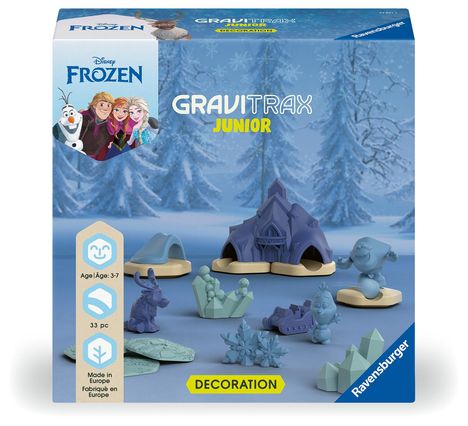 Ravensburger 23861 GraviTrax Junior Extension Disney Frozen, Murmelbahn für Kinder ab 3 Jahren, mit Spielfiguren aus der Welt der Eiskönigin, Spiele