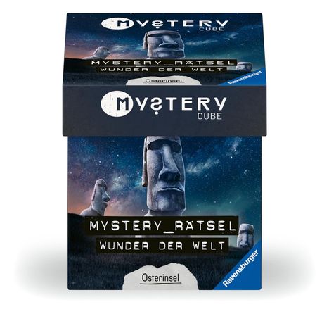 Ravensburger 24580 - Mystery Cube - Wunder der Welt: Osterinsel - Für Rätsel-Begeisterte ab 10 Jahren, Spiele