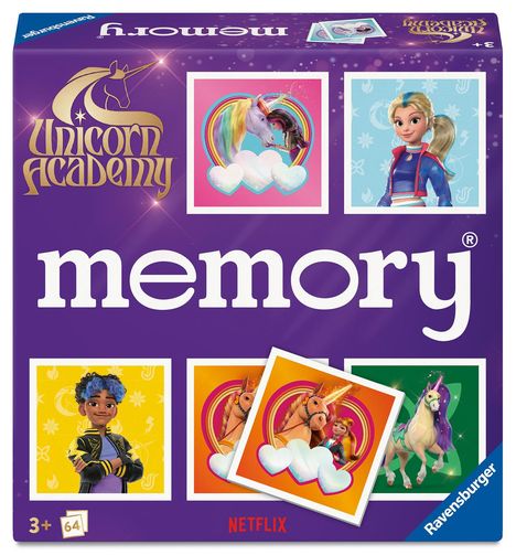 William H. Hurter: memory® Unicorn Academy - Gesellschaftsspiel & Brettspiel ab 3 Jahre, Spiele
