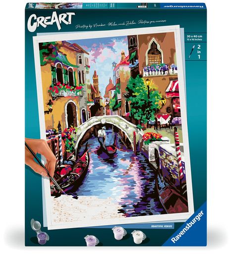 Ravensburger CreArt - Malen nach Zahlen 25964 - Beautiful Venice - ab 12 Jahren, Spiele