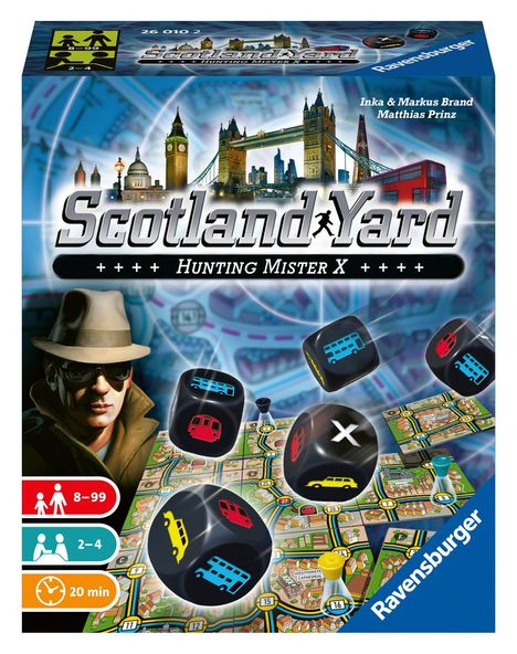 Scotland Yard Würfelspiel, Spiele