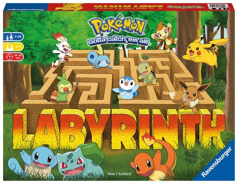 Ravensburger 26949 - Pokémon Labyrinth - Familienspiel für 2-4 Spieler ab 7 Jahren, Spiele