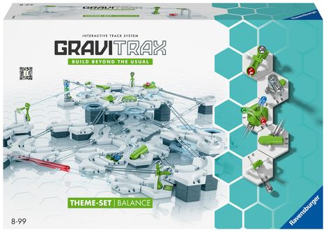 Ravensburger GraviTrax Starter-Set Balance. Interaktives Kugelbahnsystem, Konstruktionsspielzeug ab 8 Jahren. Kombinierbar mit allen GraviTrax Produktlinien, Starter-Sets, Extensions und Elementen., Spiele