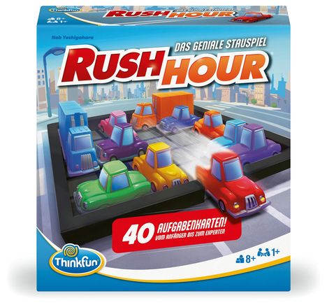 Rush Hour® - Das geniale Stauspiel. Logikspiel von Thinkfun für Jungen und Mädchen ab 8 Jahren, Spiele