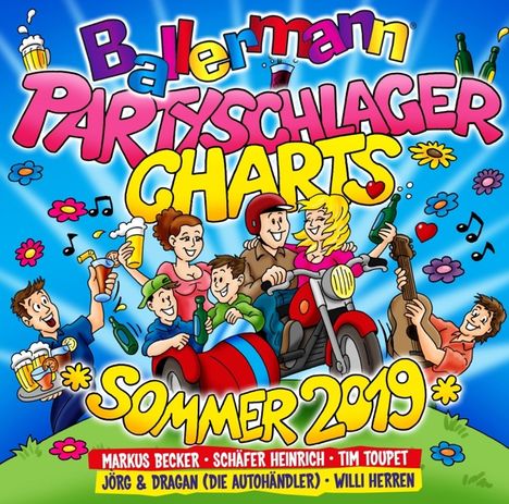 Ballermann Partyschlager Charts - Sommer 2019, 2 CDs