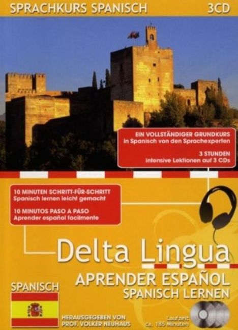 Delta Lingua - Spanisch lernen, 3 CDs