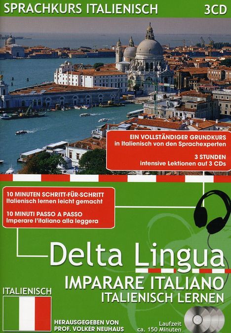 Delta Lingua - Italienisch lernen, 3 CDs