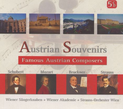 Austrian Souvenirs - Famous Austrian Composers, 5 CDs