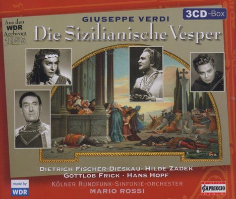 Giuseppe Verdi (1813-1901): I Vespri Siciliani (in deutscher Sprache), 3 CDs