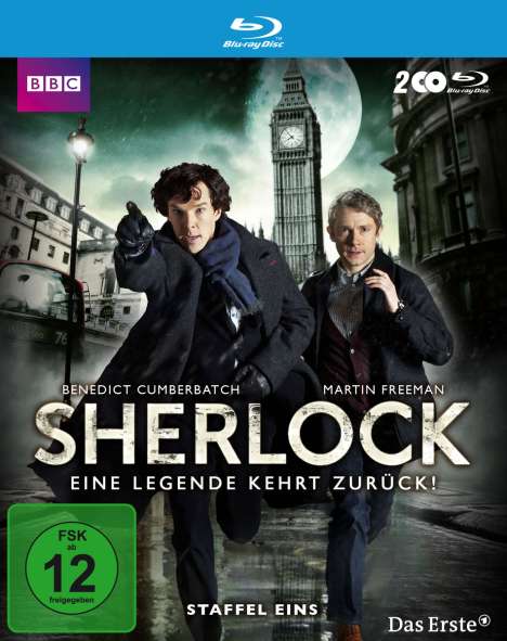 Sherlock Staffel 1 (Blu-ray), 2 Blu-ray Discs