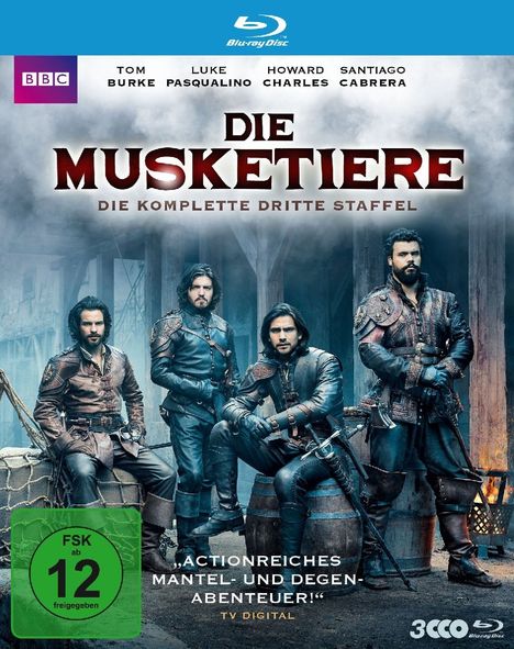 Die Musketiere Staffel 3 (finale Staffel) (Blu-ray), 3 Blu-ray Discs