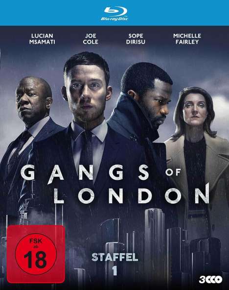Gangs of London Staffel 1 (Blu-ray), 3 Blu-ray Discs