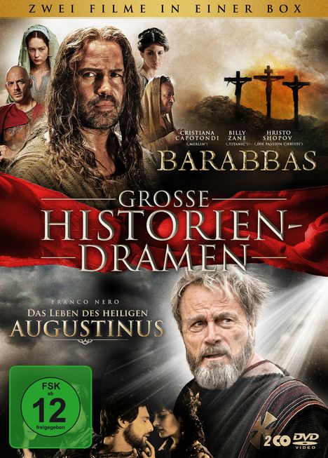 Barabbas / Das Leben des heiligen Augustinus, 2 DVDs