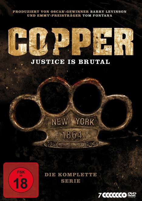 Copper - Justice Is Brutal (Komplette Serie), 7 DVDs