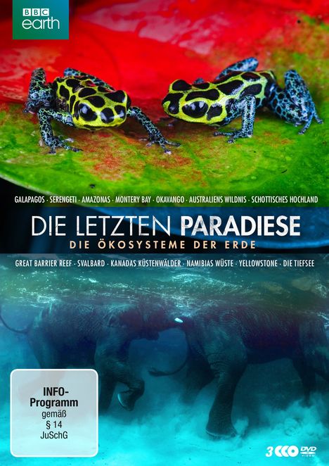 Die letzten Paradiese - Die Ökosysteme der Erde, 3 DVDs