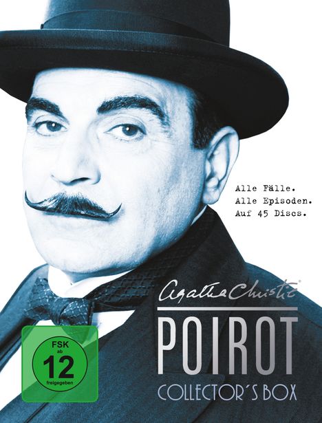 Agatha Christie's Hercule Poirot Collector's Box (Komplette Serie), 45 DVDs