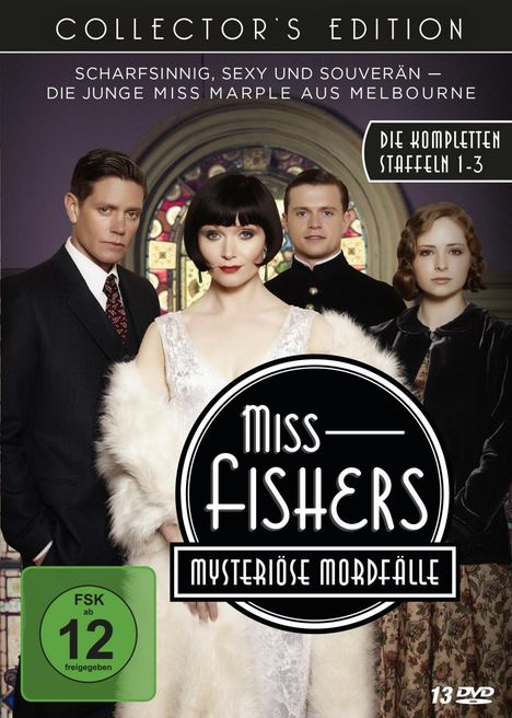 Miss Fishers mysteriöse Mordfälle Staffel 1-3 (Collector's Edition), 13 DVDs