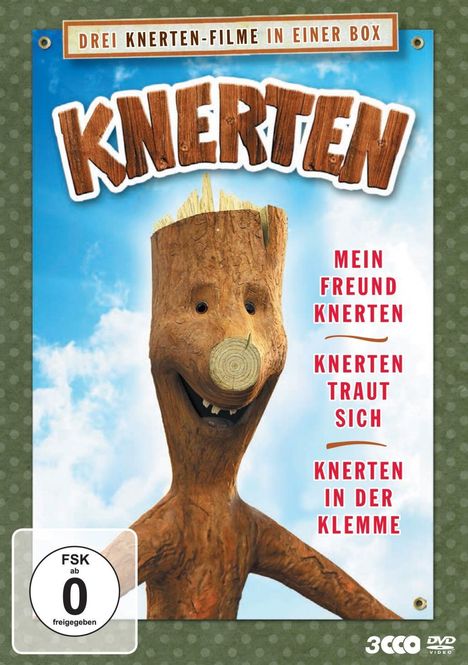 Knerten im Dreierpack (Mein Freund Knerten / Knerten traut sich / Knerten in der Klemme), 3 DVDs