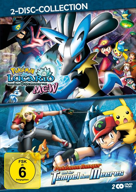 Pokémon: Lucario und das Geheimnis von Mew / Pokémon: Ranger und der Tempel des Meeres, 2 DVDs