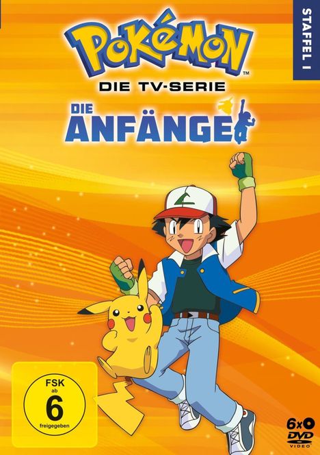 Pokémon Staffel 1: Indigo Liga, 6 DVDs