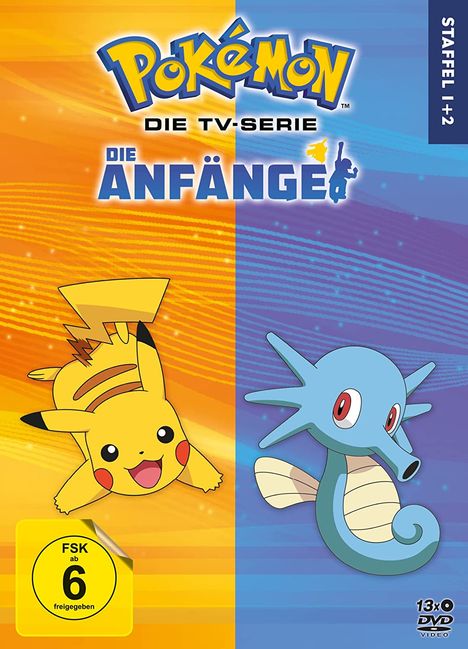 Pokémon Staffel 1 &amp; 2, 13 DVDs