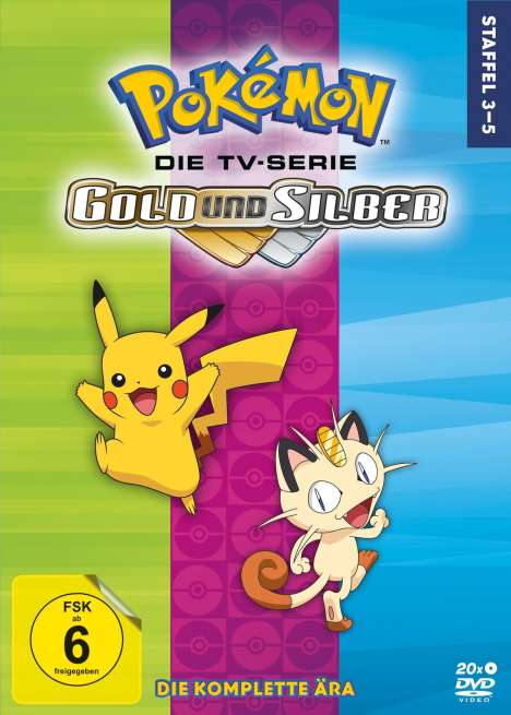 Pokémon Staffel 3-5, 20 DVDs