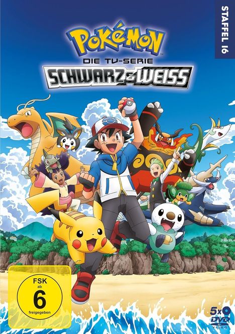 Pokémon Staffel 16: Schwarz und Weiss - Abenteuer in Einall und darüber hinaus, 5 DVDs