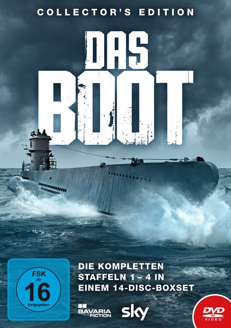 Das Boot Staffel 1-4 (Collector's Edition), 14 DVDs