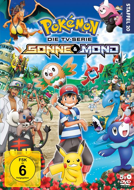 Pokémon Staffel 20: Sonne und Mond, 5 DVDs